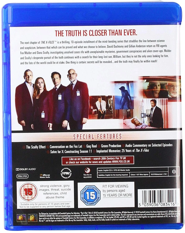 The X-Files Season 11 (2018) Blu-Ray BRAND NEW (USA Compatible) Foto 2 de 2