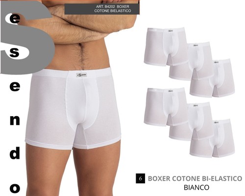 Boxer Uomo Essendo in Cotone Elasticizzato Bielastico Comfort B4202 - Foto 4 di 11