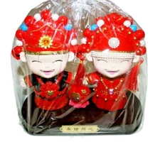 Traditional Chinese Wedding Love Bride Groom Couple FIGURINE 