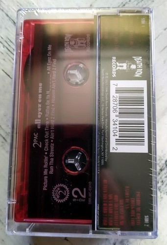 2Pac All Eyez On Me Translucent Red Tape Limited Edition 2021 Very Rare! - Picture 5 of 7