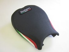 D07L Ducati 848 1098 1198 Italian flag colours vinyl seat cover- FRONT