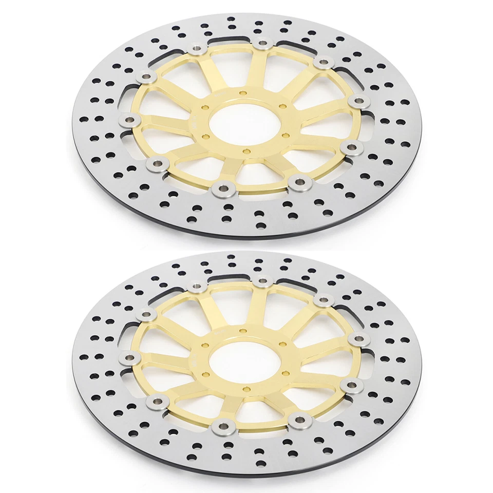 2x Disques de frein Avant pour Honda CBR600F GL 1500 97-03 XL1000V 99-12 VFR 800 - Photo 3/4