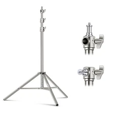NEEWER Stainless Steel Light Stand 79 inches Heavy Duty Stand for Studio Softbox