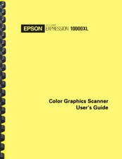Epson Expression 10000XL Flatbed Scanner OWNER'S MANUAL
