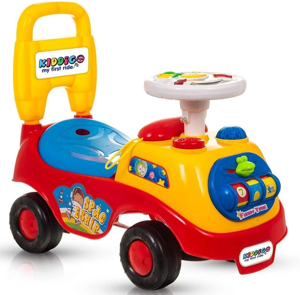 My First Ride on Kids Toy Car Boys Girls Push Along Car Ride For Kids Toddlers - Image 4 of 4
