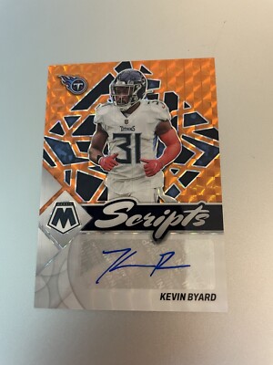 2022 Panini Mosaic - Scripts Kevin Byard #S-KB Orange Prizm Titans