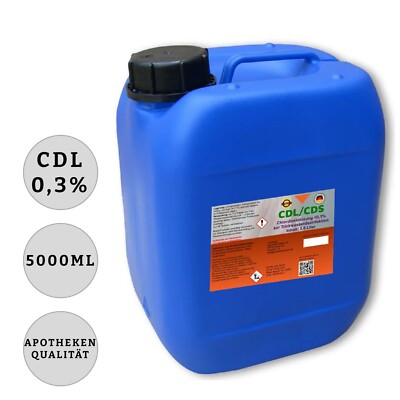 CDL  0,3% CDS 5000 ml aktivierte Fertiglösung mit Pipette in 5 l HDPE Kanister