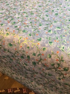 Mary Quant Wallpaper Azul Oro Rojo Patron Floral 5 Rollos Ebay