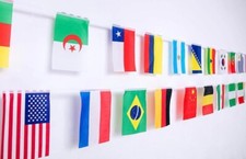 World Flags 100 Countries Set International Flags bunting