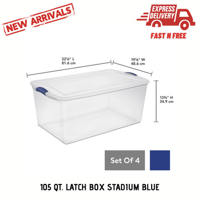 clear plastic totes with lids