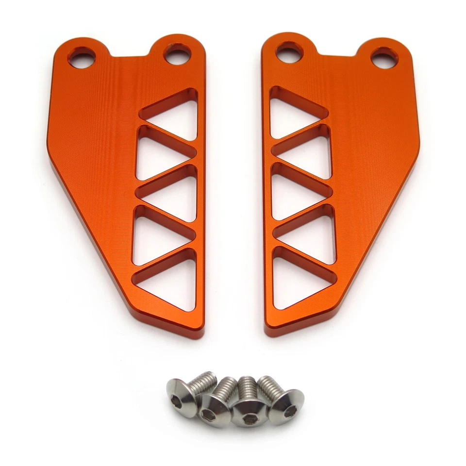 Cubierta de talón 2 clavijas traseras naranja para KTM 250 390 Duke 2017 2018 2019 2020 Foto 4 de 4