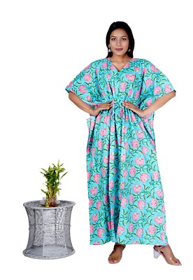 cotton kaftan dress amazon White Cotton Linen Goddess Kaftan Dress, Deep V Neck Kaftan Dress