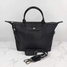 Longchamp Le Pliage Energy Shoulder Tote Bag 2Way Bag M Black Outlet from JAPAN