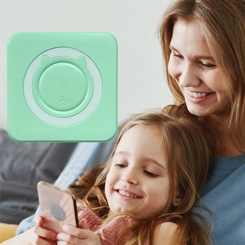 Mini Label Printing Machine Inkless Stickers Paper Printer 200DPI for