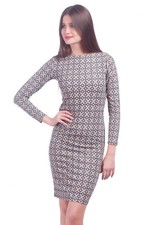 Blue Diamonds Knitted Dress Size 2 US Fashionable NEW High Quality