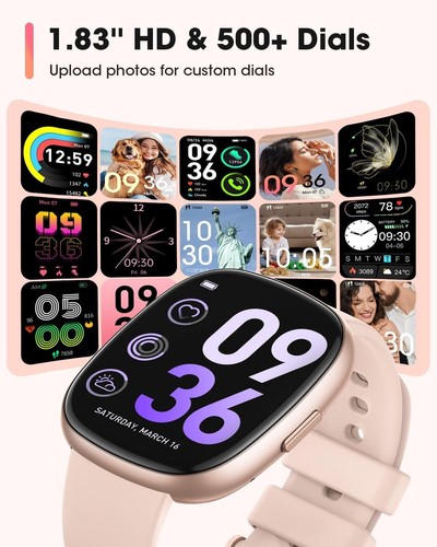 Smart Watch Men Women Fitness Call Text HR SpO2 Waterproof for OnePlus 13 13R - Picture 20 of 29