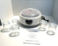 Digital Control Yogurt Maker Probiotic 1.2L Fully Automatic Machine 5 Glasses