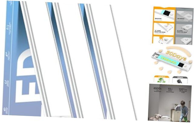 Under Cabinet Lights Motion Sensor Light 3 Pack-7.8inch Silver-White Light