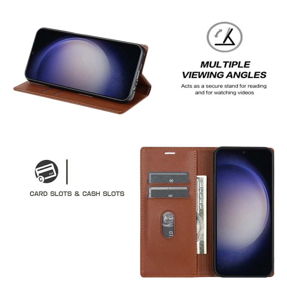 Flip Leather Phone Case For Huawei P20 Pro P30 Pro P30 Lite Magnet Wallet Cover - Image 3 of 4