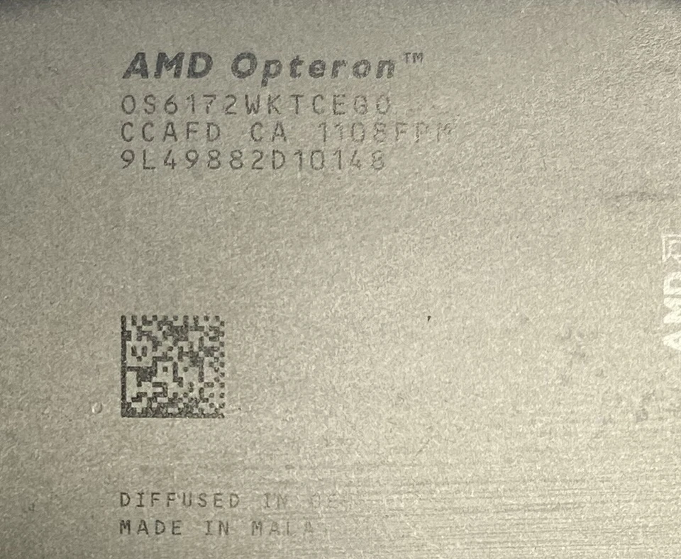 2 x AMD Opteron 6172 OS6172WKTCEGO 2.1GHz 12MB Socket G34 12-Core Processor - Image 2 of 3