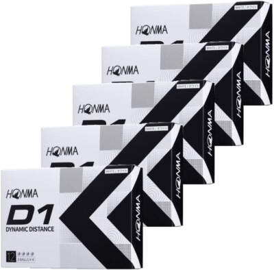 HONMA Golf D1 2022 Golf Ball White BT2201 5 Dozen Set 60 Balls New