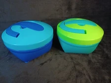 2 Fit Fresh Soup Lunch Container W/Spoon  Cracker Compartment