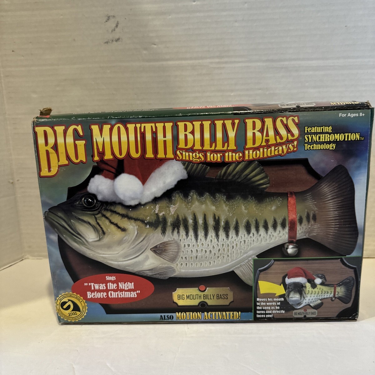BIG MOUTH BILLY BASS CHRISTMAS SINGS FOR THE HOLIDAYS SANTA GEMMY