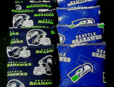 Seattle SEAHAWKS Cornhole Bean Bags Corn Hole BaggoToss Tailgate Game 8 ACA Bags