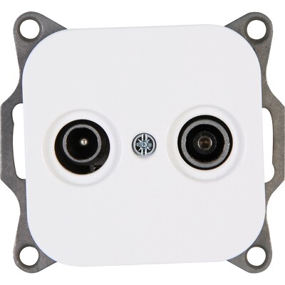 Kopp Donau arktis weiß UP Antennen Dimmer Rahmen Schalter Steckdosen Taster TAE