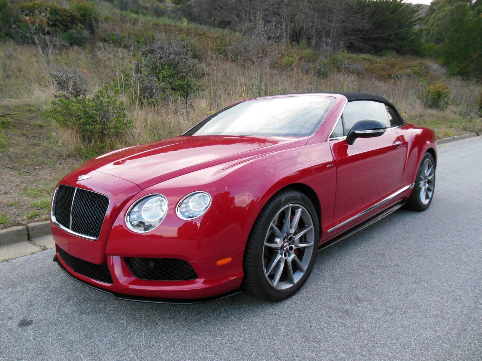F/S Front Bumper Lip Spoiler OE Style For Bentley Continental GT Coupe 2012-2017