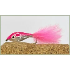 Minnow Trout Flies, 3 Pack Pink Epoxy Minnow, Size 10, Fishing Flies, Fry Flies