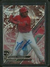 Maikel Franco 2017 Topps High Tek Auto #d /25 Orange Parallel Phillies Royals 