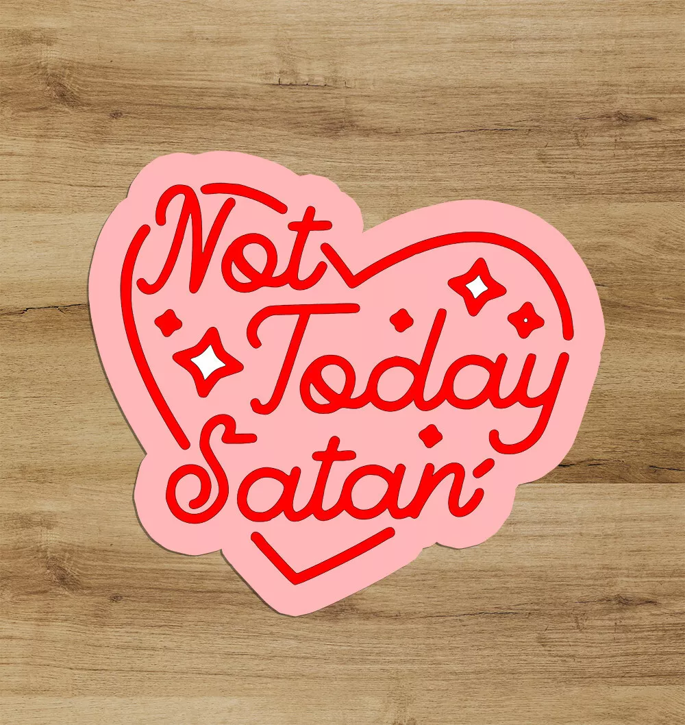 I Love You Like I Love Satan Die Cut Sticker