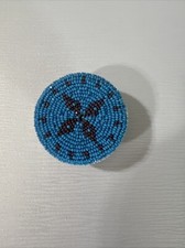 Navajo Phone Grip Holder,Handmade  Beaded TurquoiseExpandible Collapsible Unique