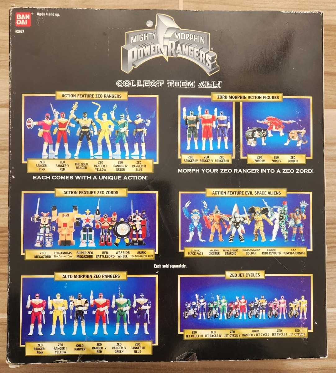 Bandai Mighty Morphin Power Rangers Special Edition Gold Team 8