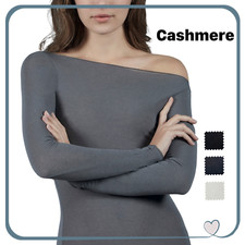 Sotto Giacca Elegante da Donna Maglia Manica Lunga in CASHMERE Intima Invernale