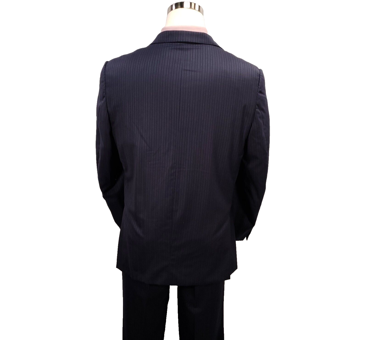Ermenegildo Zegna Su Misura Mens Suit 46 Pants 40x26.5 Blue Ermenegildo Zegna Su Misura Mens Suit 46 Pants 40x26.5 Blue