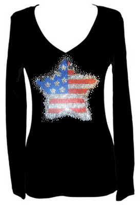 rhinestone 4th of july shirts