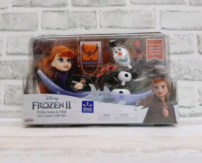 Disney Frozen Doll Set Anna & Olaf 6'' Petite Ice Canoe Gift Set NEW