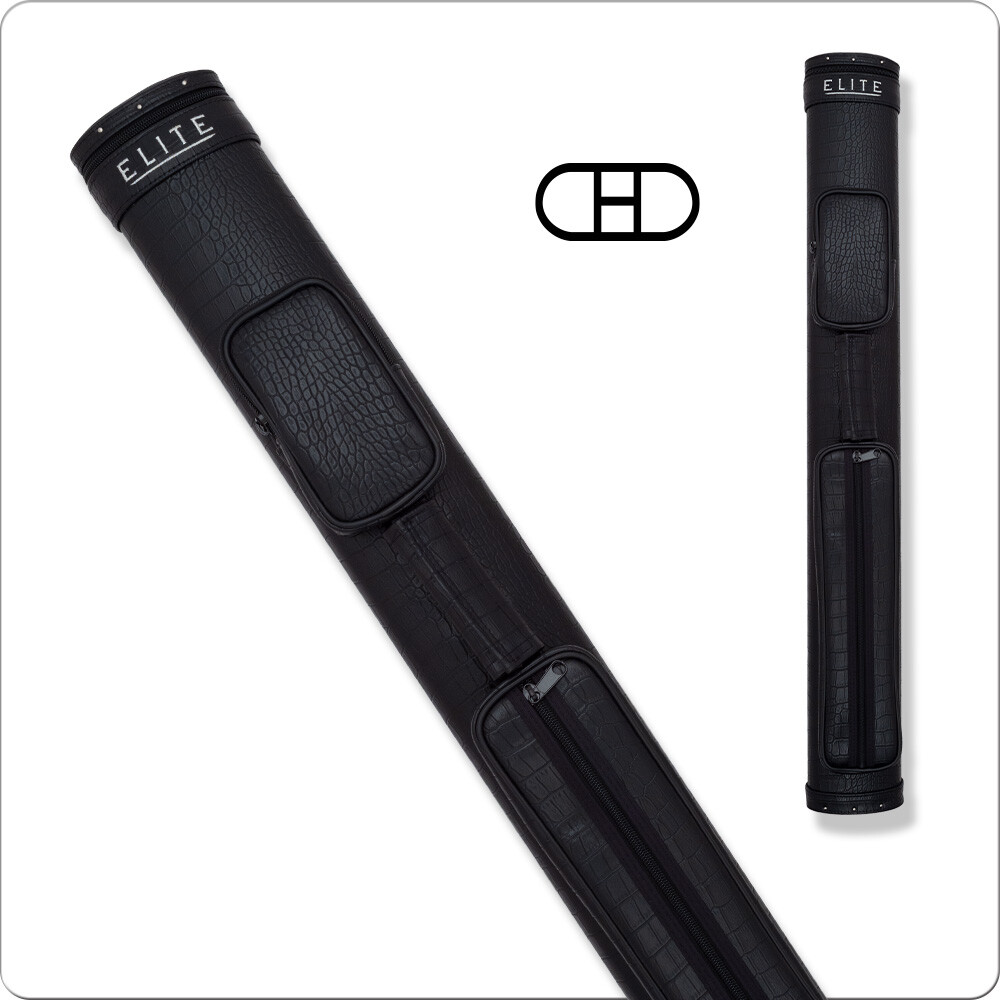 Elite ECGT22 Black Crocodile Embossed Vinyl 2x2 Pool/Billiard Cue