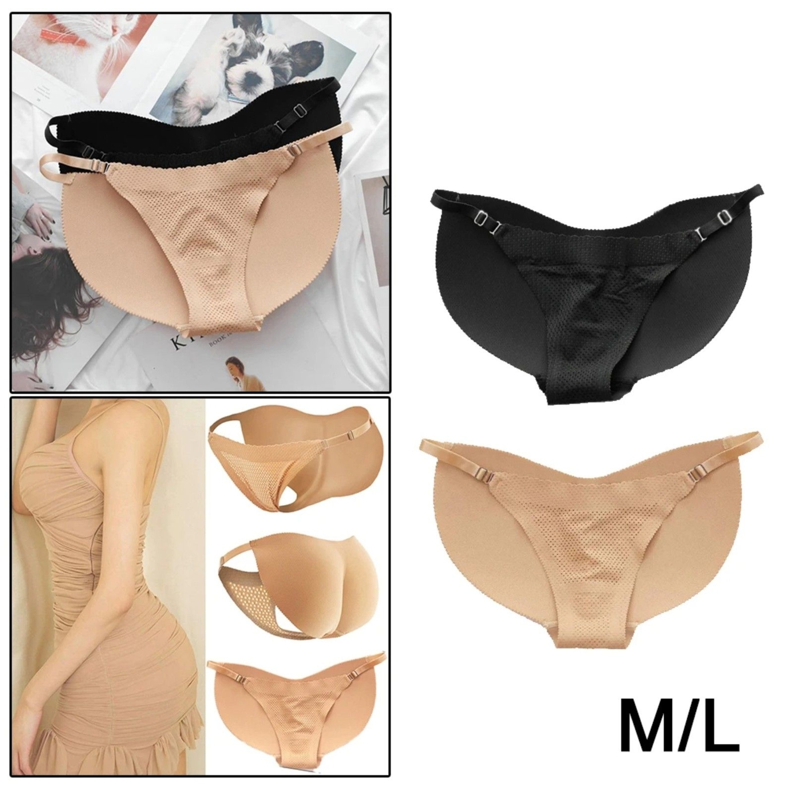 Women's Butt-Lifting Shapewear Briefs for Hip Enhancement & Body Shaping  
