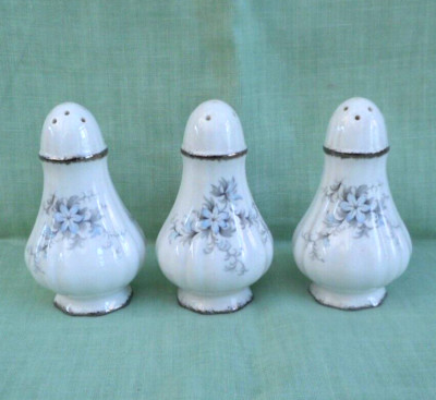 Vintage Paragon Bone China Brides Choice 1 Salz & 2 Pfefferstreuer / Streuer
