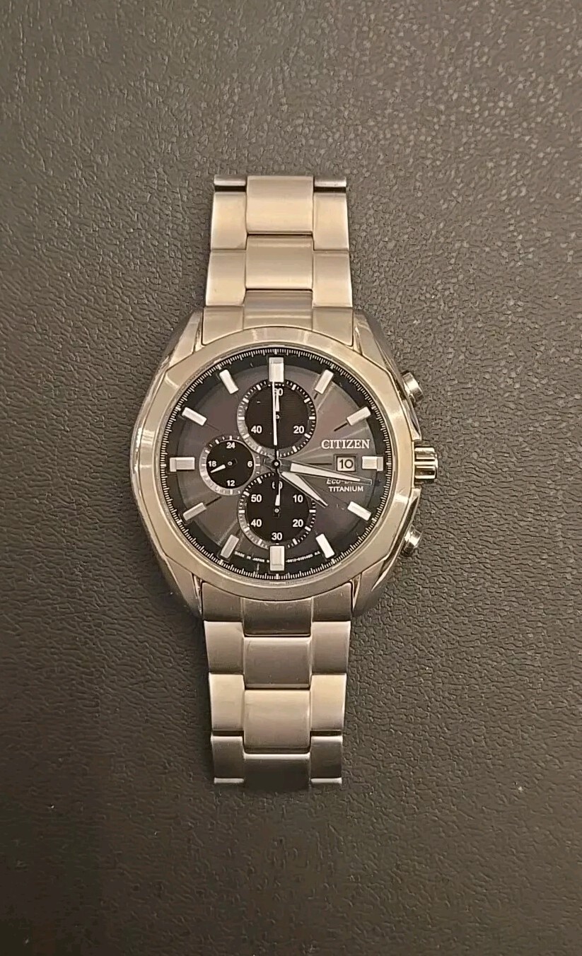 Citizen Watch men, CA0021-53E, Eco Drive, Titanium Band & Body, Sapphire. Rare!