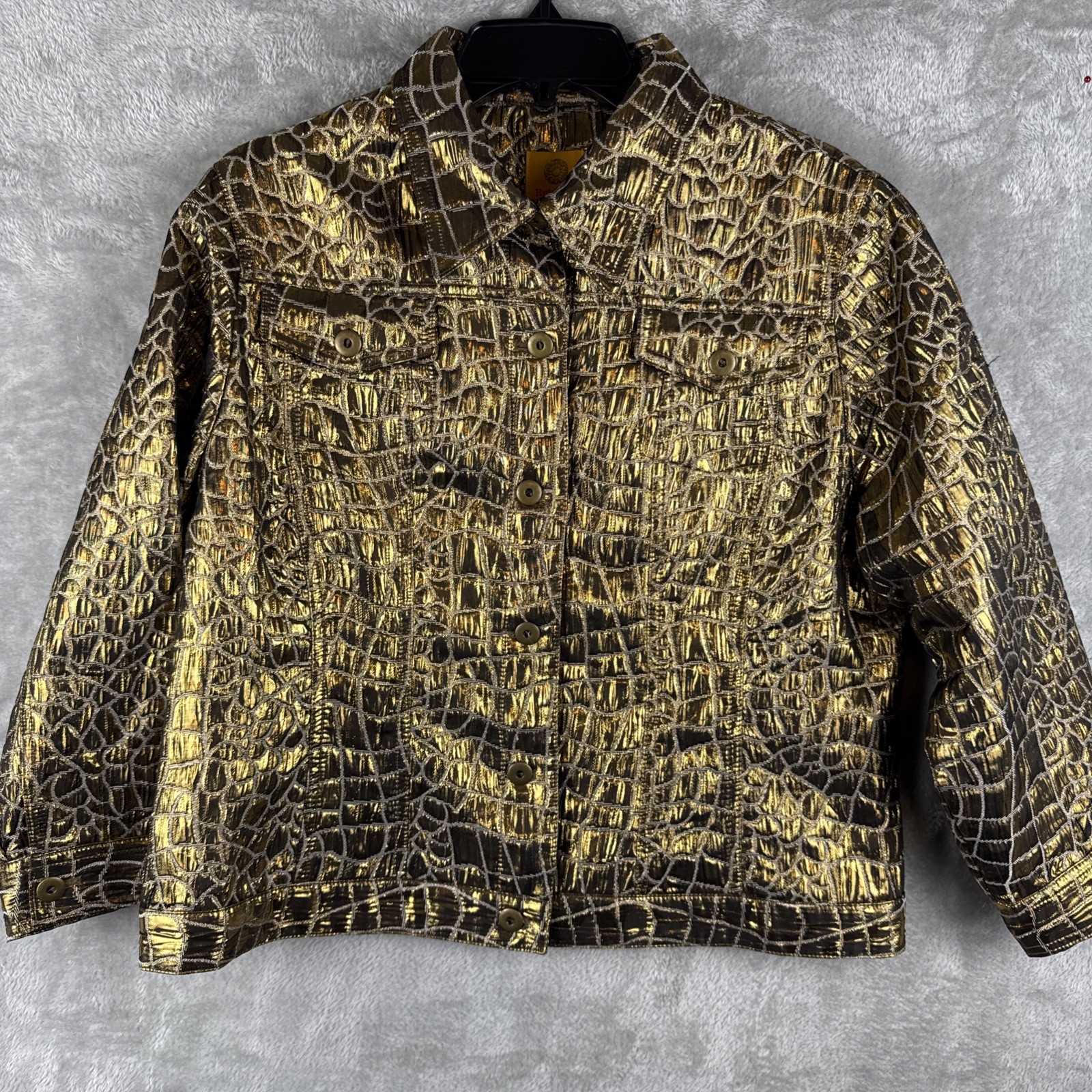 Women’s Ruby Rd Jacket Gold Bronze Lightweight Tr… - image 1