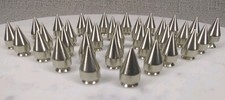 Bag of 25 Cone Spike 15 mm Silver Screwback Leathercraft Studs Spike Steam Punk