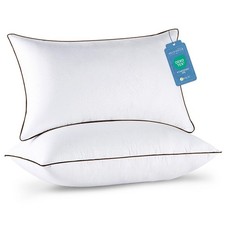 Queen Size Pillows Set of 2 Luxury Bedding Classic Design set New