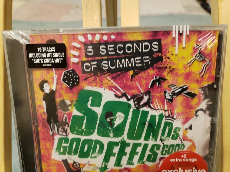 5 SECONDS OF SUMMER Sounds Good Feels Good CD OOP New LUKE Cover Target Deluxe - Image 3 of 4