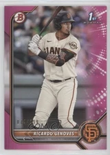 2022 Bowman Prospects Fuchsia Border /299 Ricardo Genoves #BP-60