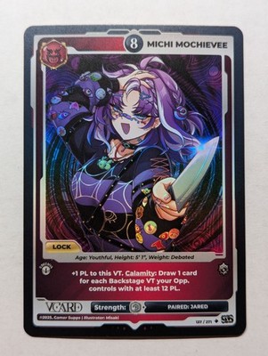 Michi Mochievee PL8 (Holo) 137/271, 1st Edition, Divine Chaos, VCard