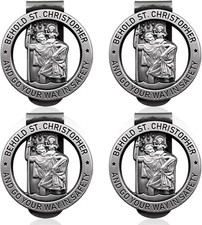 Saint Christopher Medal Visor Clip for Car, C...